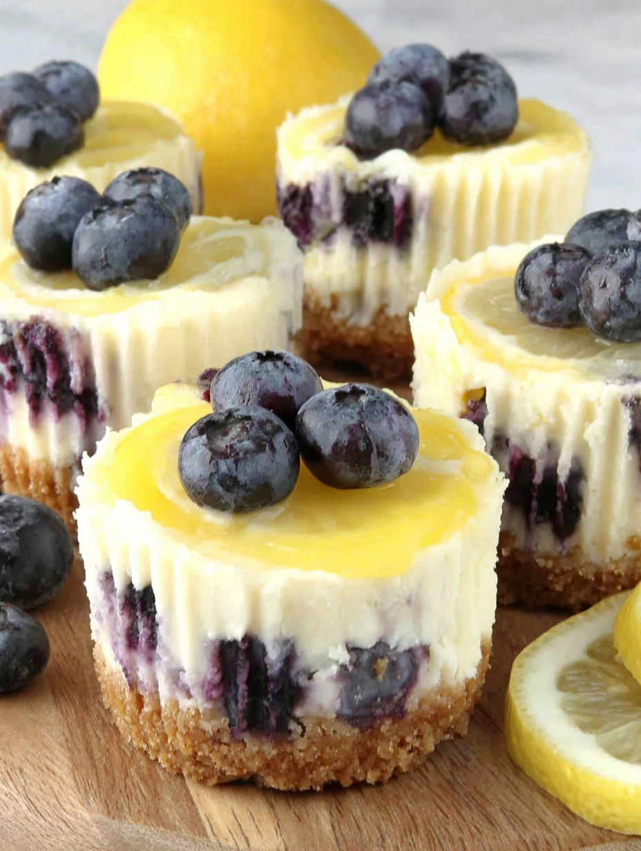A blueberry cheesecake dessert with blueberries on top.