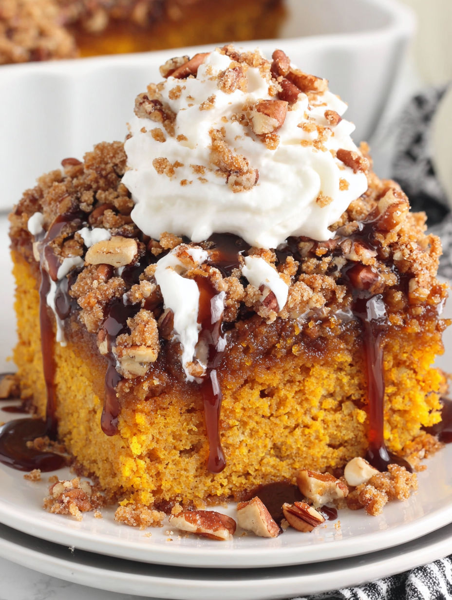 A slice of cake with white frosting and nuts.