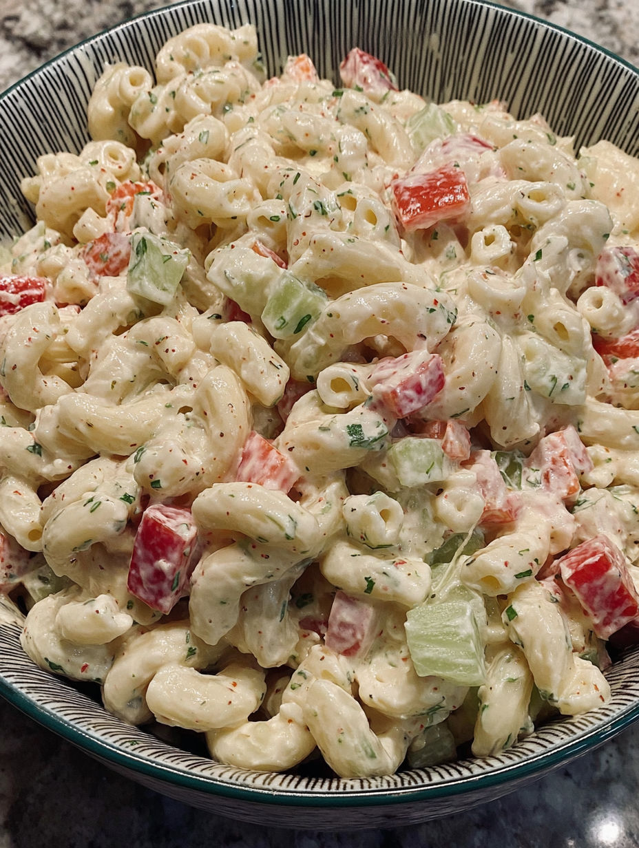 A bowl of pasta with vegetables.
