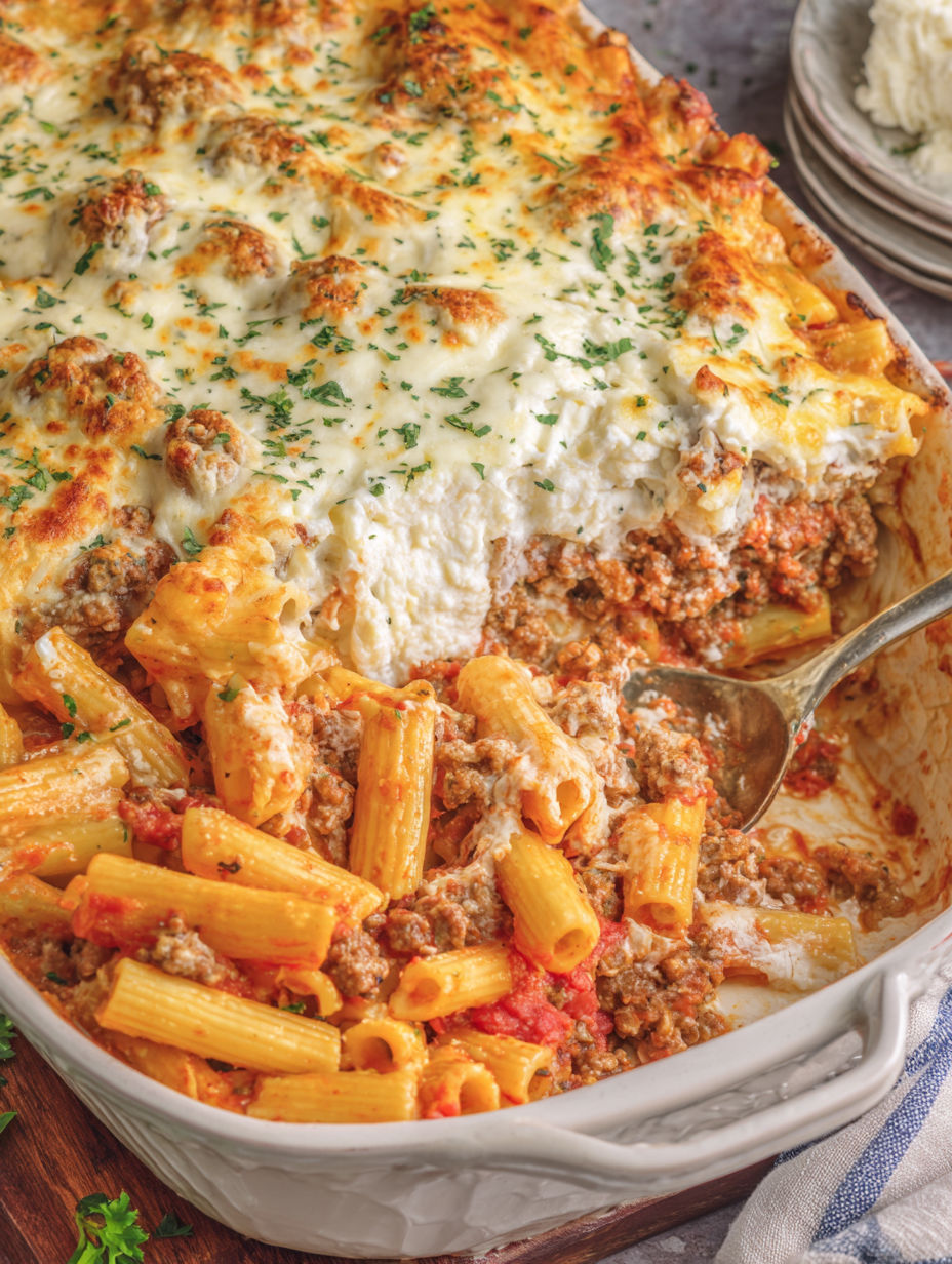A bowl of food with a spoon in it.