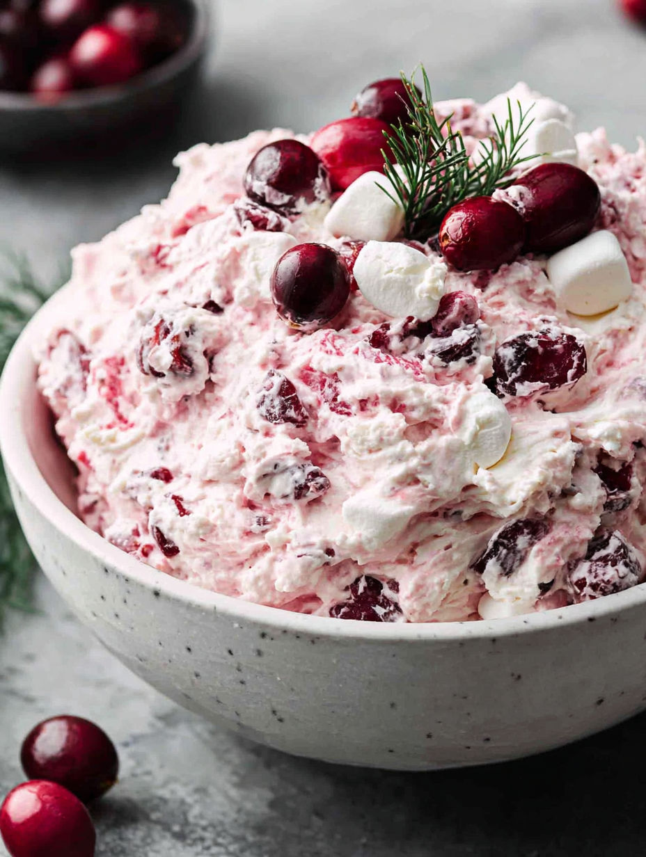 A bowl of red and white cream.