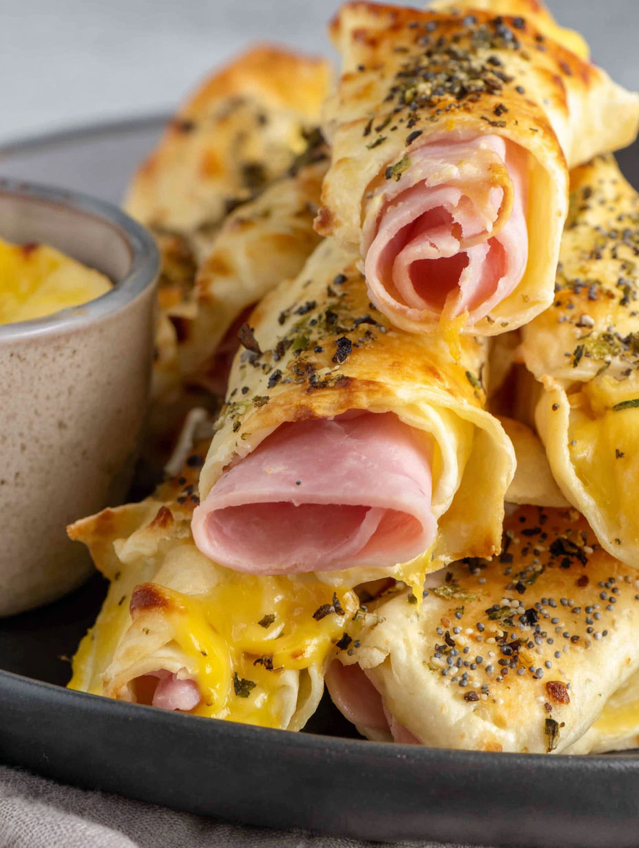 A plate of food with a bowl of mashed potatoes and ham.