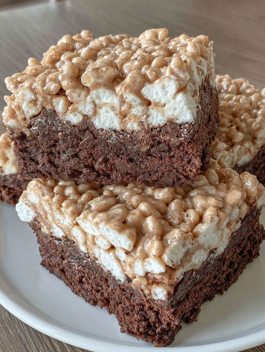A close up of a brownie with marshmallows on top.