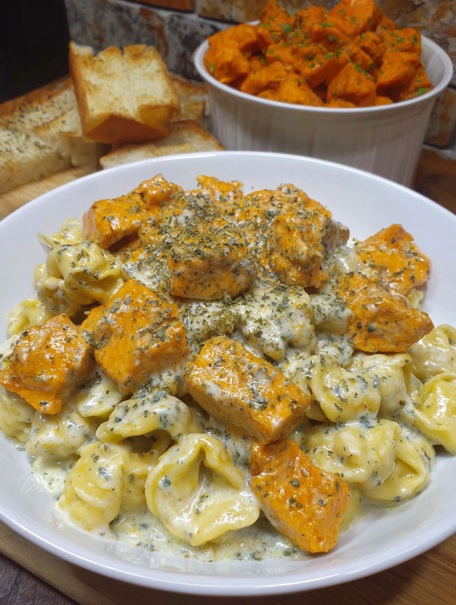 A plate of food with a white bowl and a white plate.