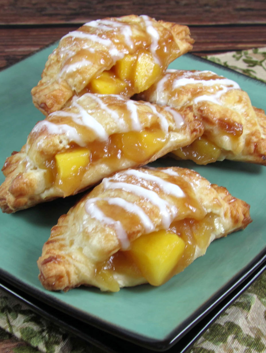 A plate of pastries with fruit toppings.