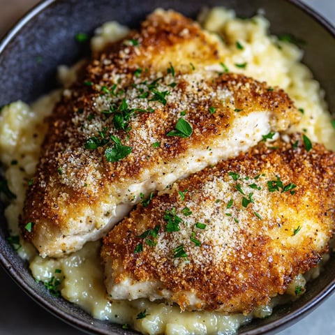 Easy Garlic Parmesan Crusted Chicken
