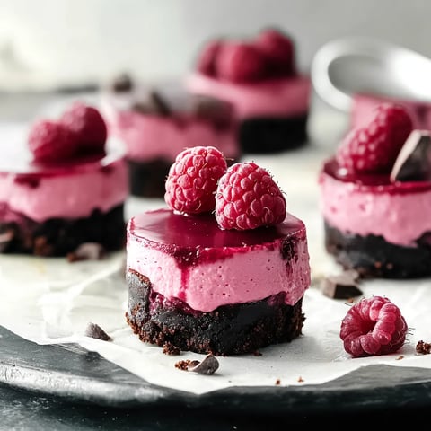 Raspberry Cheesecake Bites with Chocolate Crust