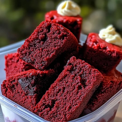 Homemade Red Velvet Brownie Dippers with Cheesecake Dip