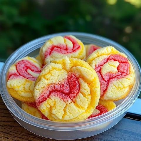 Strawberry Lemon Poundcake Cookies
