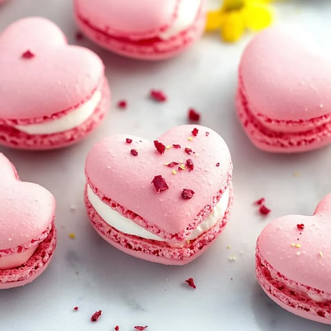 Sweet Heart Shaped Macarons