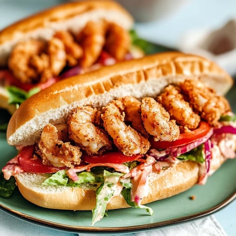 Easy Shrimp Po Boy Sandwich