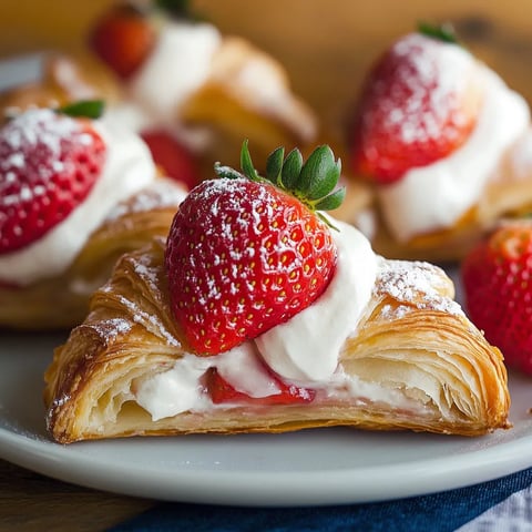 Strawberry Croissants