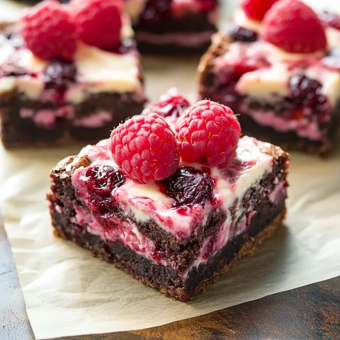 Raspberry Cheesecake Brownies