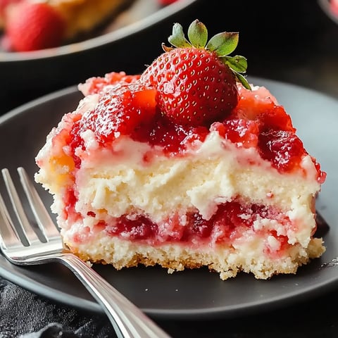 Easy Strawberry Cheesecake Dump Cake Recipe