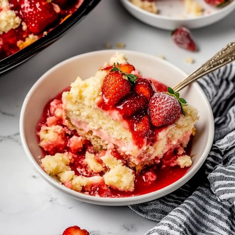 Strawberry Cheesecake Dump Cake