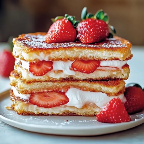 Fried Strawberry Cheesecake Sandwiches