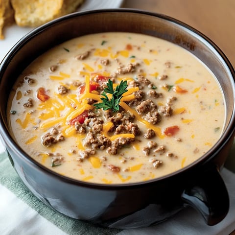 Easy Cheeseburger Soup