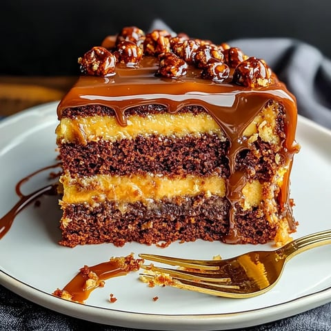Turtle Caramel Cake