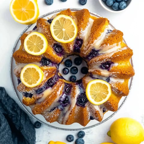 Lemon Blueberry Bundt Cake