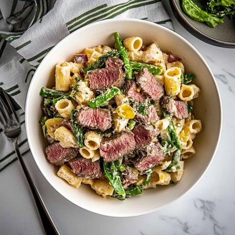 Easy Steak + Pasta Salad Recipe