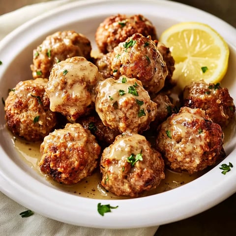 Easy Sausage Balls with Lemon Sauce Recipe
