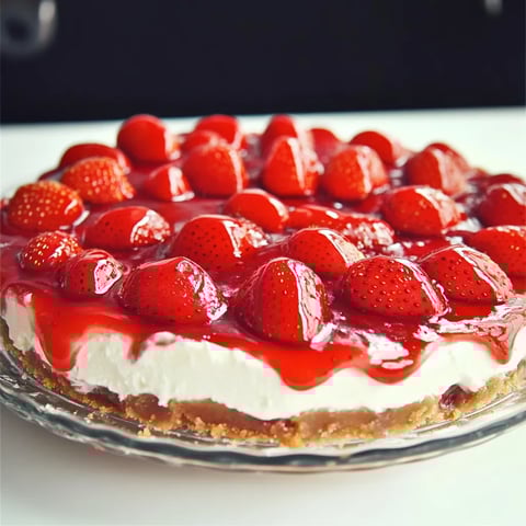 Easy Strawberry Cheesecake Pie Recipe