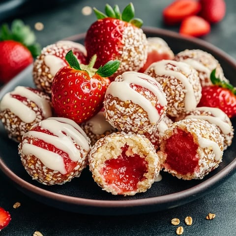 Easy Strawberry Shortcake Energy Bites Recipe
