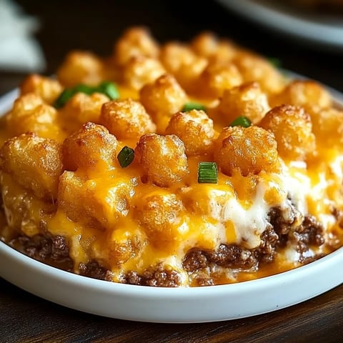 Easy Tater Tot Casserole with Ground Beef Recipe