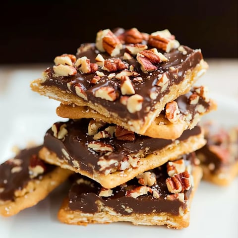 Easy Saltine Toffee Candy with Pecans Recipe