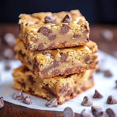 Easy Salted Chocolate Chip and Toffee Blondies Recipe