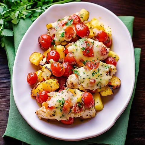 Easy Baked Italian Chicken and Vegetables Recipe