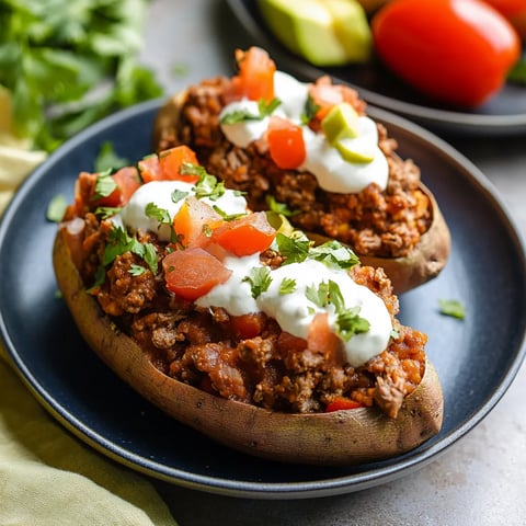 Easy Taco Stuffed Sweet Potatoes Recipe