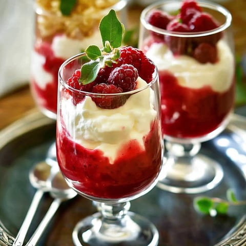 Rhubarb Berry Red Wine Parfaits Recipe