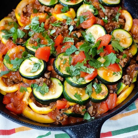Easy Mexican Zucchini Skillet Recipe