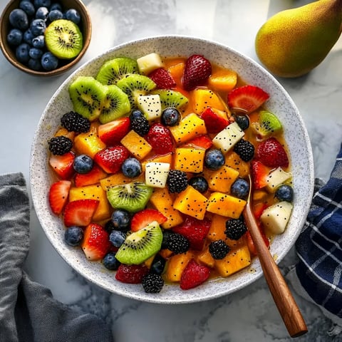 Easy Fruit Salad with Honey-Lime Recipe