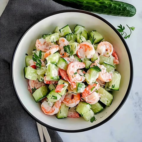 Easy Cucumber Shrimp Salad Recipe