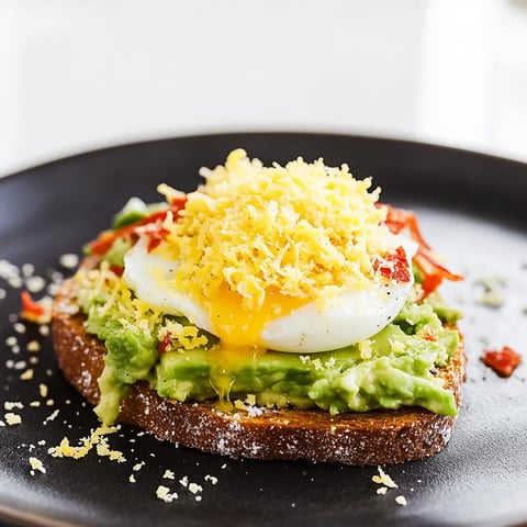 Easy Grated Egg Avocado Toast Recipe