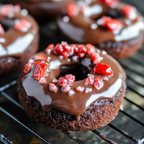Easy Baked Glazed Chocolate Doughnuts Recipe