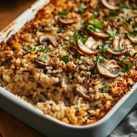 Easy Mushroom and Wild Rice Casserole Recipe