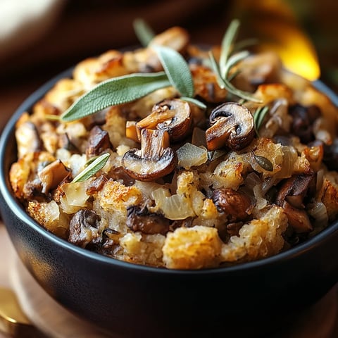 Easy Savory Mushroom and Sage Stuffing Recipe