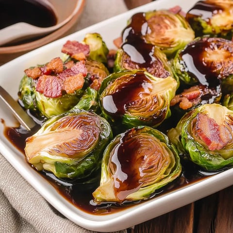 Easy Balsamic Bacon Brussels Sprouts Recipe