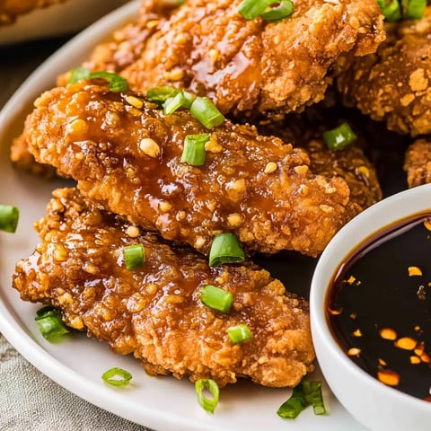 Easy Air Fryer Honey Garlic Chicken Tenders Recipe