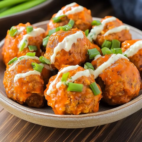Easy Buffalo Chicken Meatballs Recipe