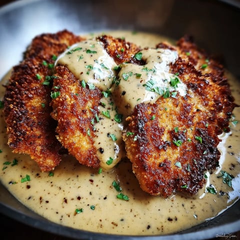 Crispy Parmesan Chicken with Rich Garlic Sauce