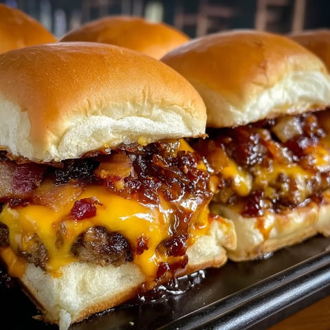 Bacon Jam Cheeseburger Sliders