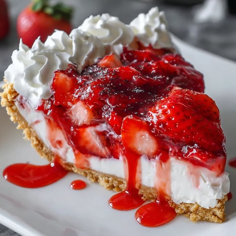 Strawberry Cream Cheese Pie (No-Bake Delight)