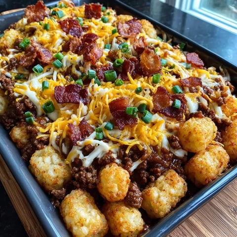Loaded BBQ Bacon Tater Tot Casserole