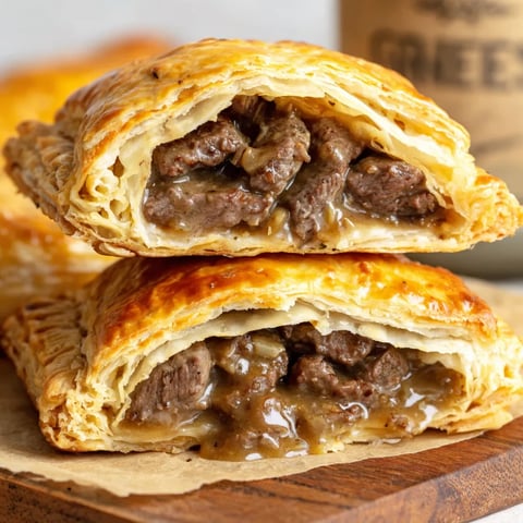 Golden steak bakes stuffed with savory beef.