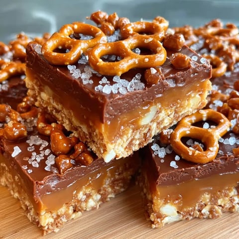 No-Bake Caramel Pretzel Crack Bars