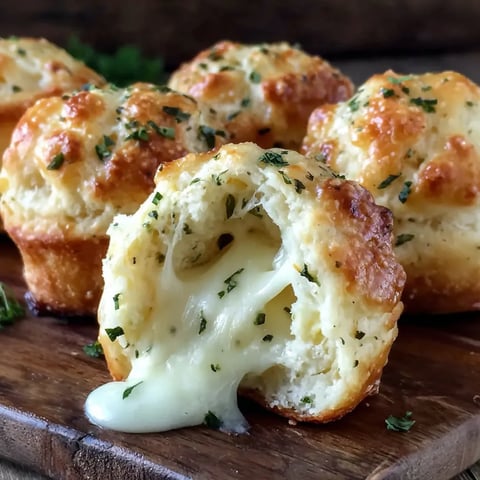 Golden mozzarella biscuit bombs.
